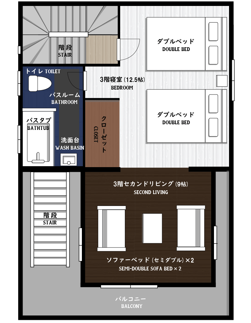 ３階の間取り図