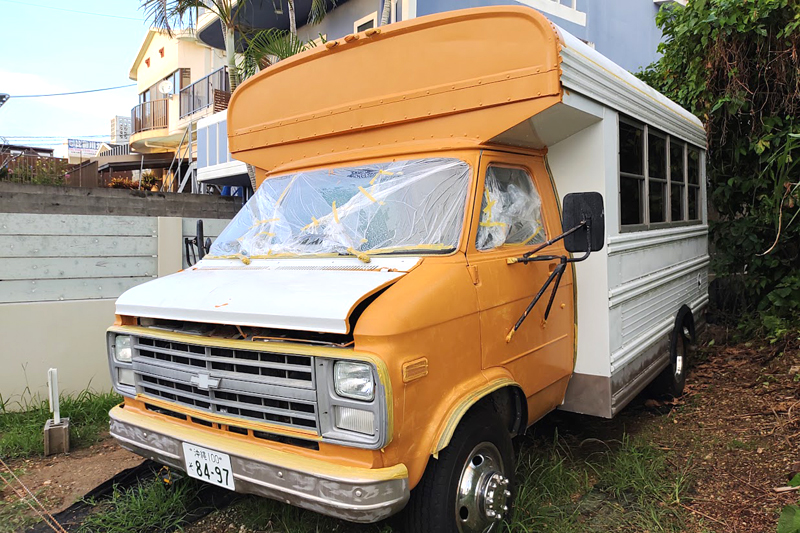 フロント部分の塗装