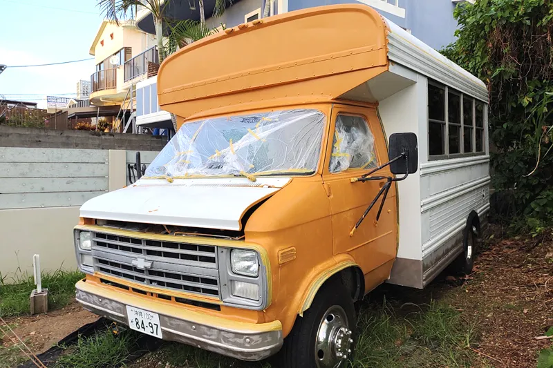 フロント部分の塗装